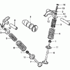 CRF100F Распредвал и клапана
