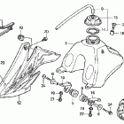 CRF70F Топливный бак