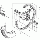 CMX250C Переднее колесо