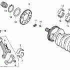 CBR600F4 Коленвал и поршни