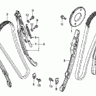VTX1800F2 Цепь ГРМ и натяжитель