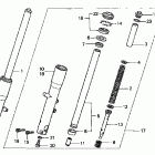 VT750DCB Передняя вилка