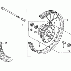 CRF100F Переднее колесо