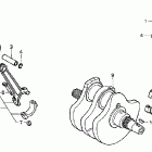 VT750DCB Коленвал и поршни