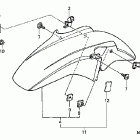 CB900F Переднее крыло