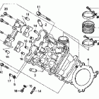 RVT1000R Головка цилиндров передняя