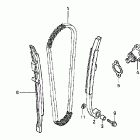 CRF250X Цепь ГРМ и натяжитель