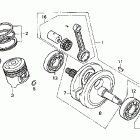 CRF150F Коленвал и поршни