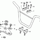 CRF70F Руль и панель переднего номера
