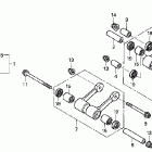 CRF150F Задний амортизатор