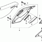 CRF250X Сиденье и обшивка боковая