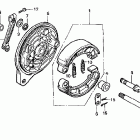 VT750DCB Задний тормоз