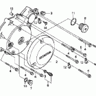 VT750CA Крышка картера левая