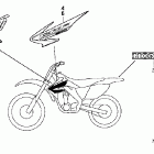 CRF250R Наклейки