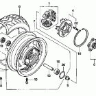 VTX1800C Заднее колесо