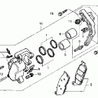 VTX1300C Передний тормозной суппорт