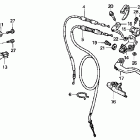 CRF450R Handle lever @ switch @ cable ('02-'03)