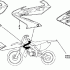 CR125R Наклейки