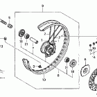 CR85RB Переднее колесо