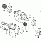 RVT1000R Коленвал и поршни