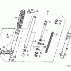 CRF230F Передняя вилка