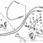 CBR600F4 Handle lever @ switch @ cable ('01-'05)