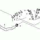 VT750DCB Патрубки охлаждения