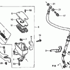 VT750DCB Главный тормозной цилиндр - передний