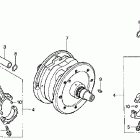 VTX1800F2 Коленвал и поршни