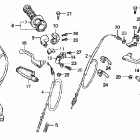 CRF100F Рулевые переключатели, рычаги и троса