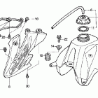CRF50F Топливный бак