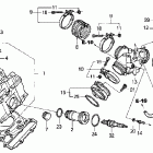 VTX1300C Передняя головка цилиндров