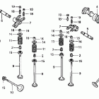 VTX1800F2 Распредвал и клапана