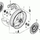 CB900F Переднее колесо