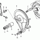 CMX250C Задний тормоз