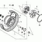 VTX1300S Заднее колесо
