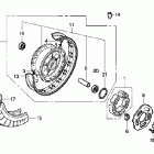 VT750CA Заднее колесо