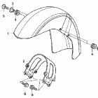 VT750CA Переднее крыло