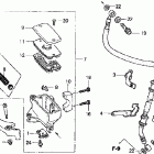 VT750CA Главный тормозной цилиндр - передний