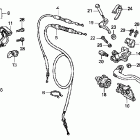 CRF450R Handle lever @ switch @ cable ('04-'05)