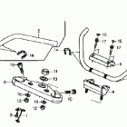 VTX1800S2 Руль и панель переднего номера