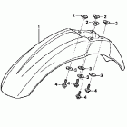 XR250R Переднее крыло