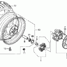CB600F Заднее колесо