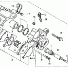 CB600F Задний суппорт тормозной