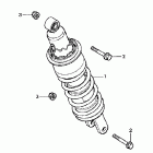 CB600F Задний амортизатор