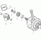 CB50R Коленвал и поршни