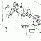 XR250R Задний суппорт тормозной