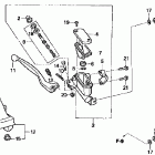 XR250R Главный тормозной цилиндр - передний