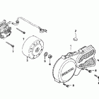 NSR50R Left crankcase cover @ ac generator