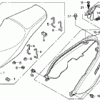 CB600F Сидение и облицовка сидения